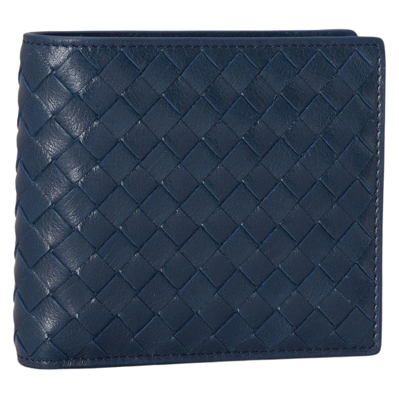BOTTEGA VENETA(USED)보테가베네타 인트레치아토 남성 반지갑 네이비